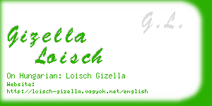 gizella loisch business card